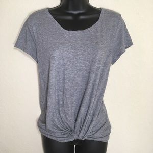Maurices Grey Front Tie T-Shirt
